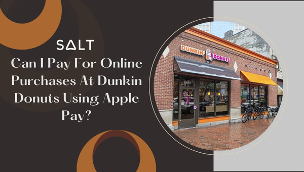 Posso pagar compras online na Dunkin Donuts usando o Apple Pay?